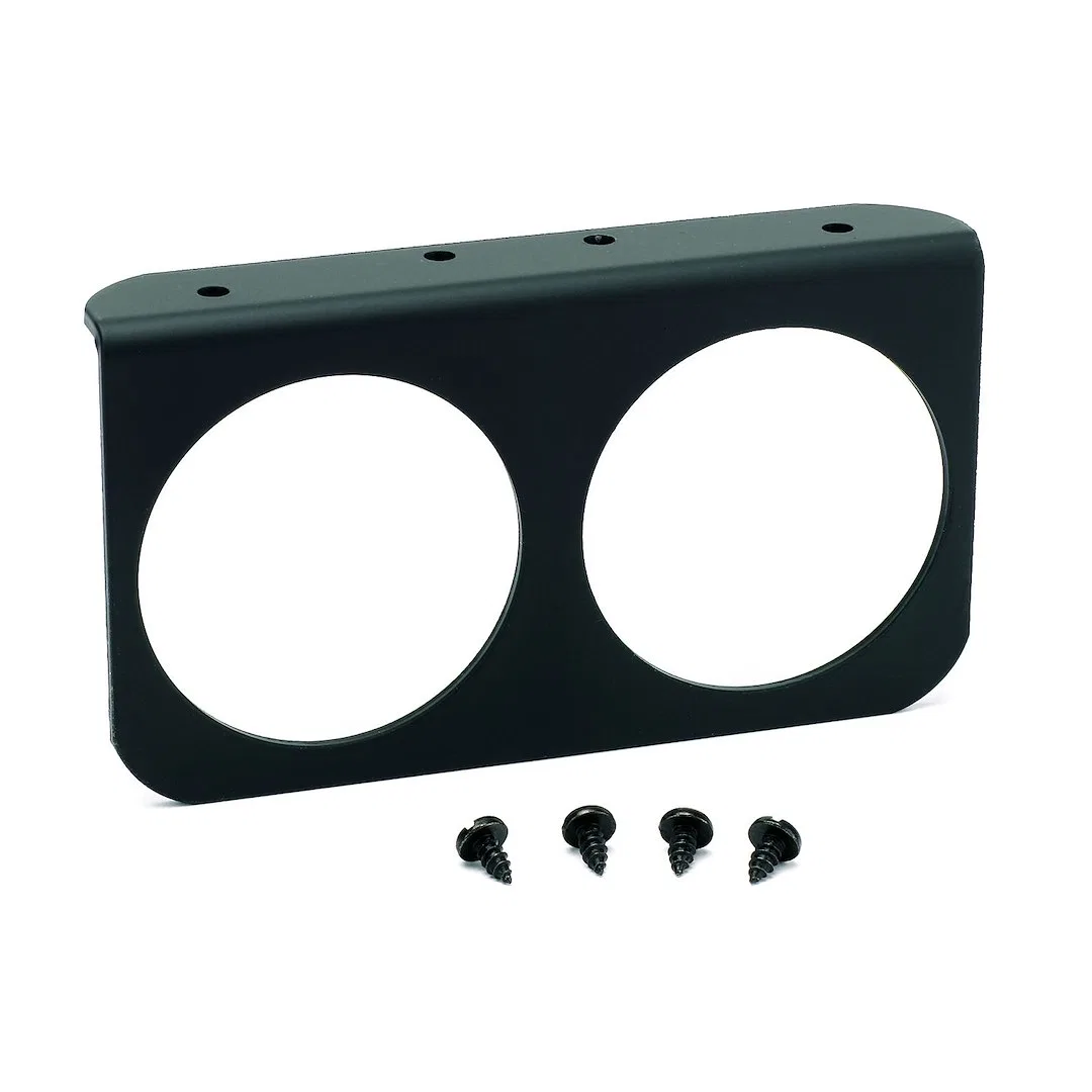 3232 – AUTO METER Gauge Panel, Holds 2 Gauges 2-5/8 Inch Aluminum Black